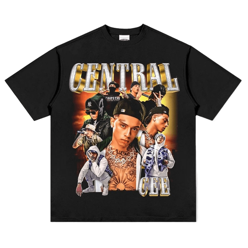 3D Graphic Street Tee - Black Cotton Breathable Unisex T-Shirt