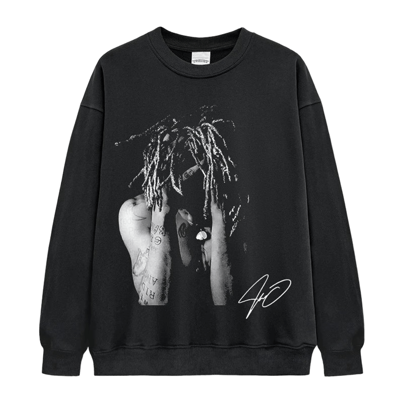 40 Signature Dreadlock Portrait Unisex Cotton Crewneck Sweatshirt