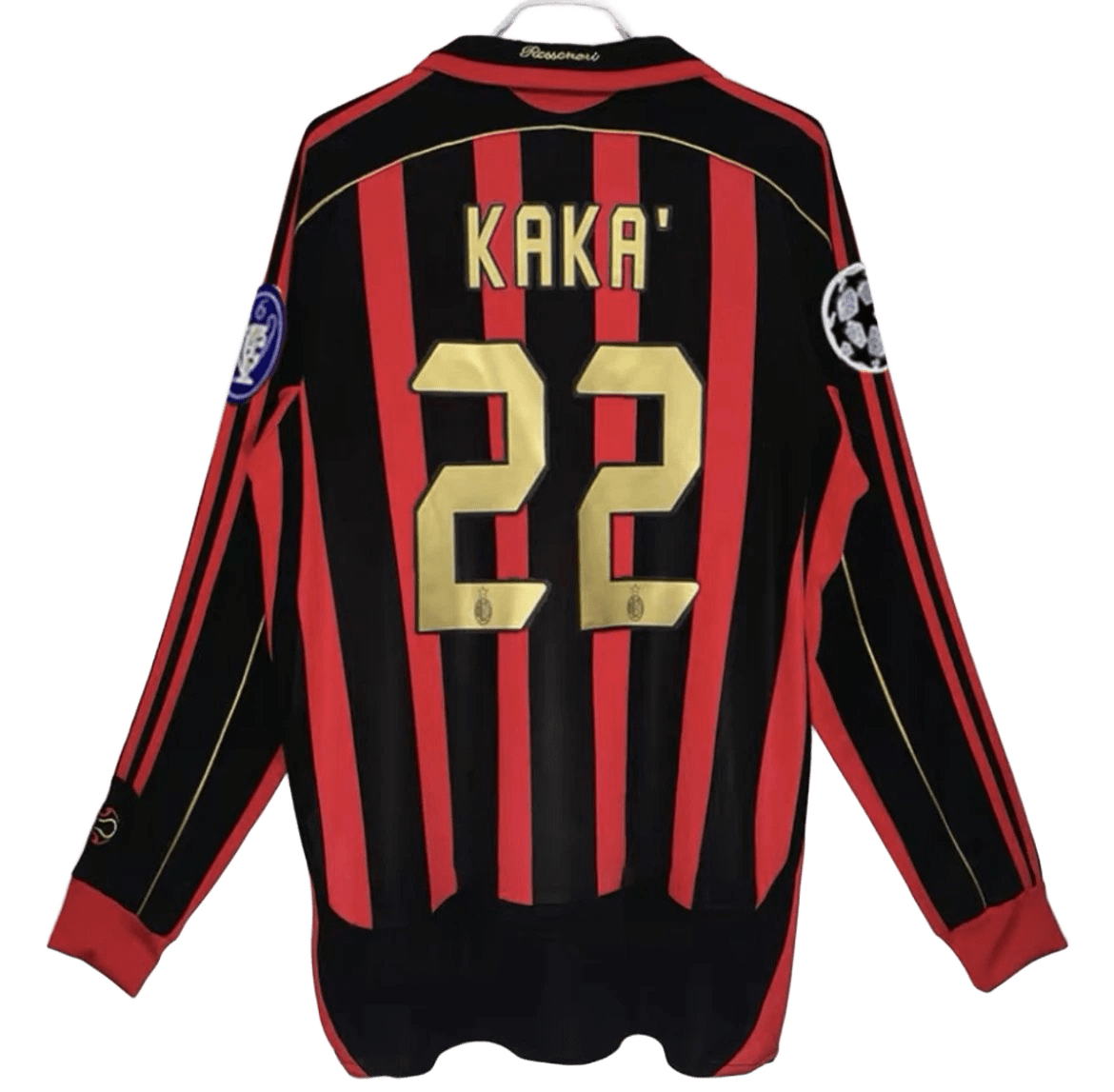 AC Milan Kaka 22 Black Red Soccer Jersey