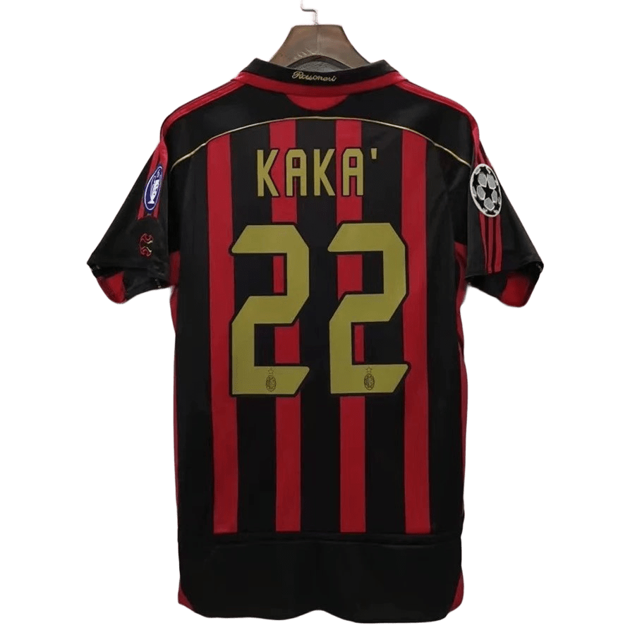 AC Milan Kaka #22 Jersey Red Black Authentic Soccer