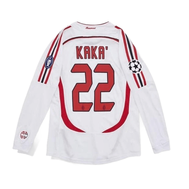 AC Milan Kaka 22 White Breathable Long Sleeve Jersey