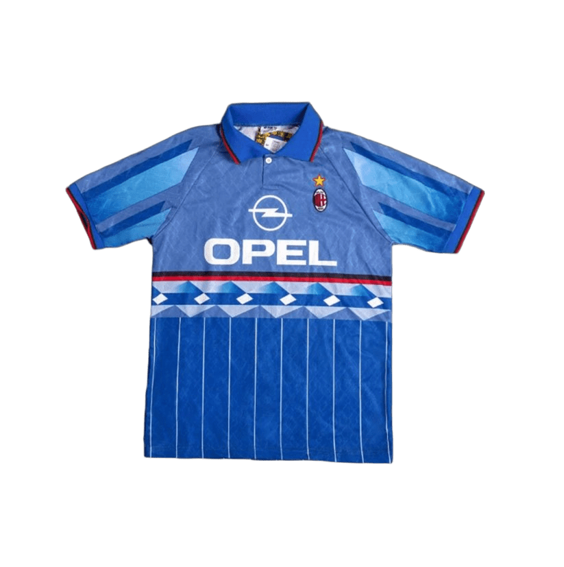 AC Milan OPEL Collab Blue Breathable Vintage Comfort Tee