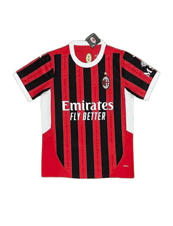 AC Milan Red Black Home Jersey - Breathable Quick-Dry
