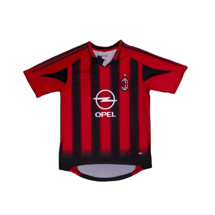 AC Milan Red Black Striped Breathable Short Sleeve Jersey