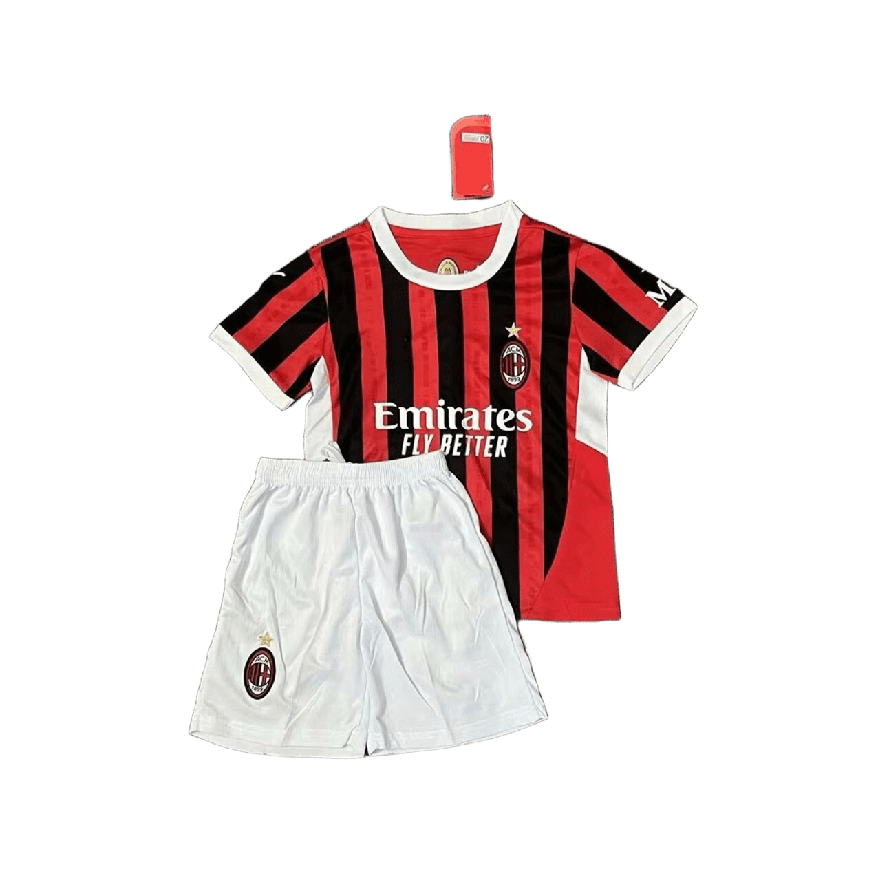 AC Milan Soccer Jersey Red Black