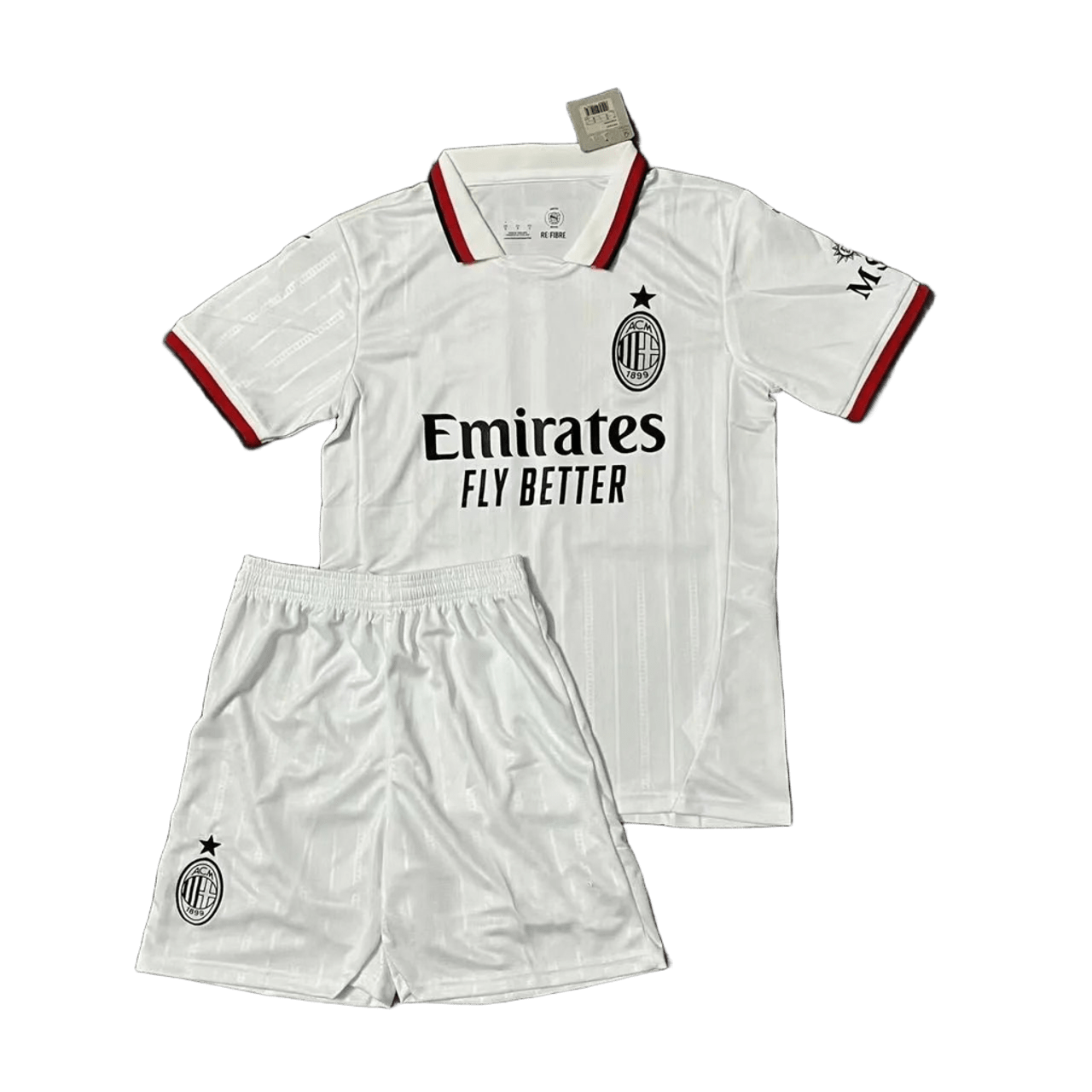 AC Milan White Soccer Jersey - Official Men's Football Shirt