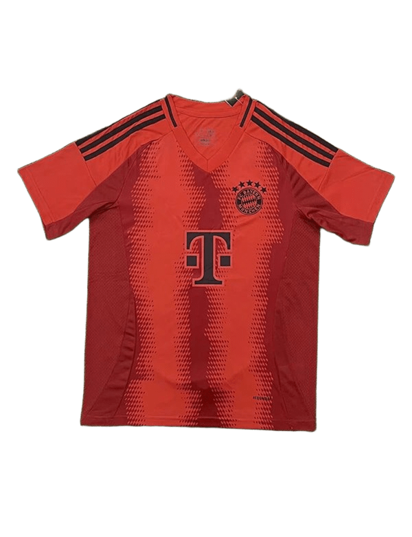 Adidas Bayern Striped Football Jersey Comfort Breathable