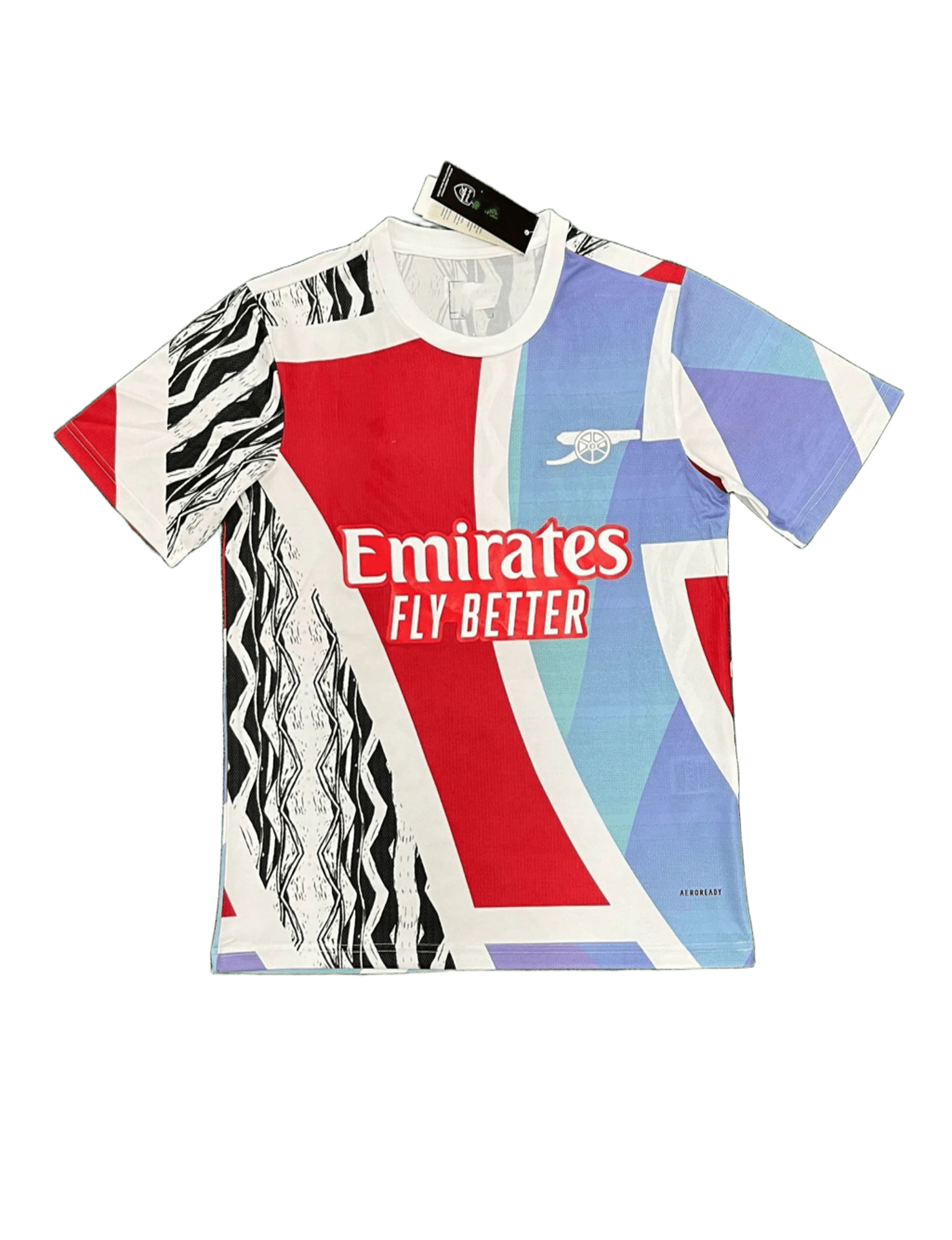 Adidas Football Multi-Color Patchwork Breathable T-Shirt