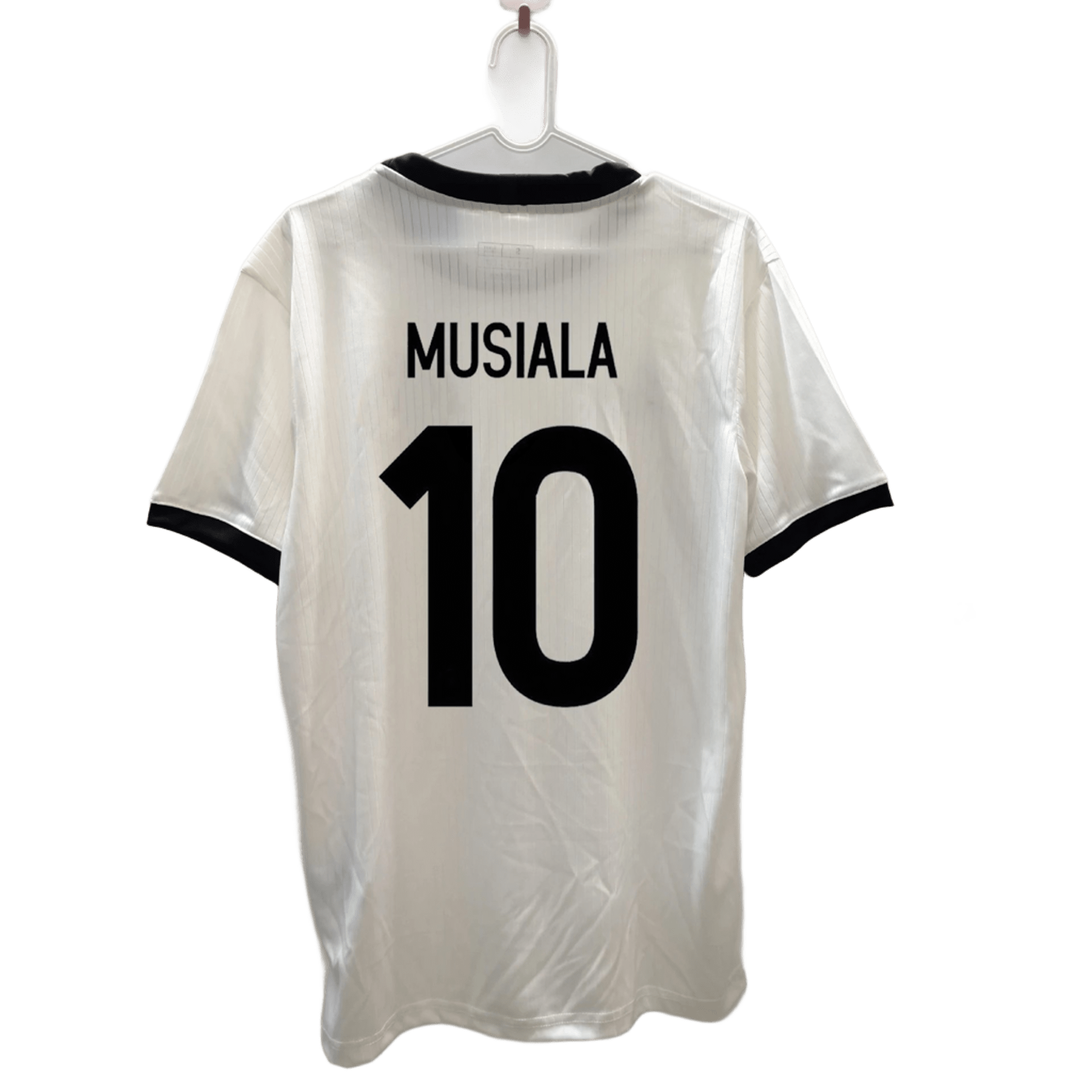 adidas Musiala 10 Breathable Quick-Dry White Soccer Jersey
