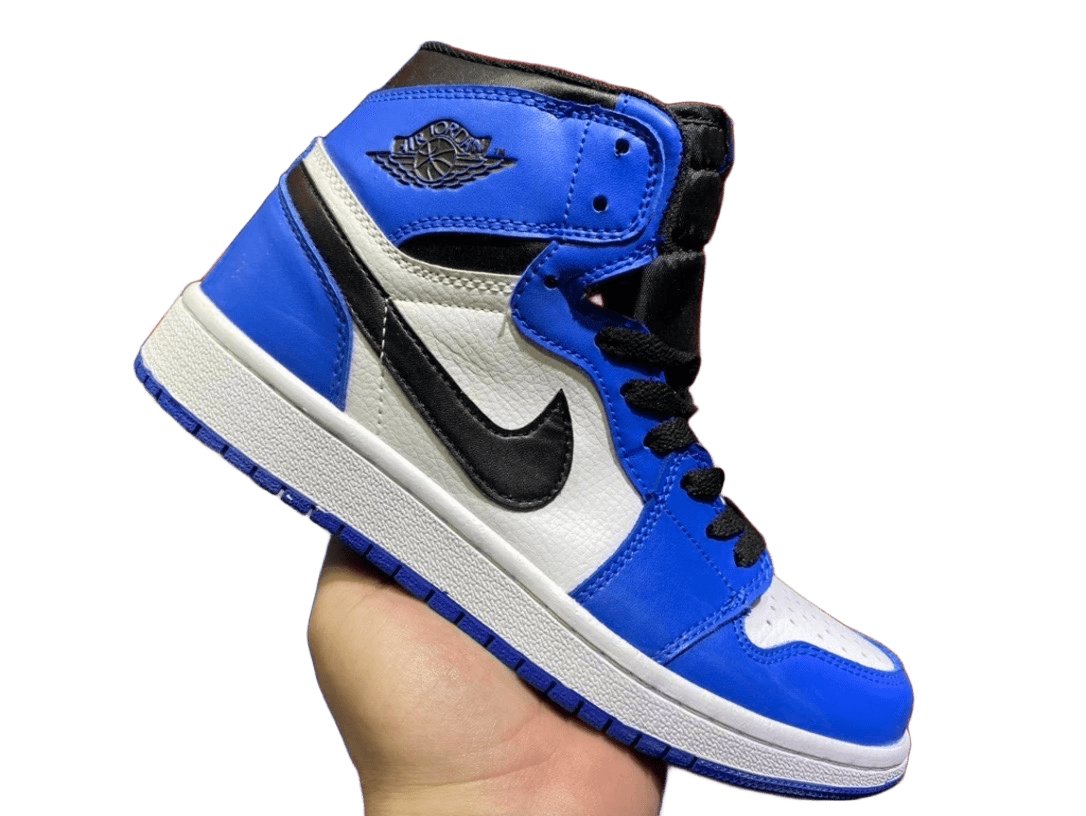 Air Jordan 1 High Blue White Black Retro Basketball Sneakers