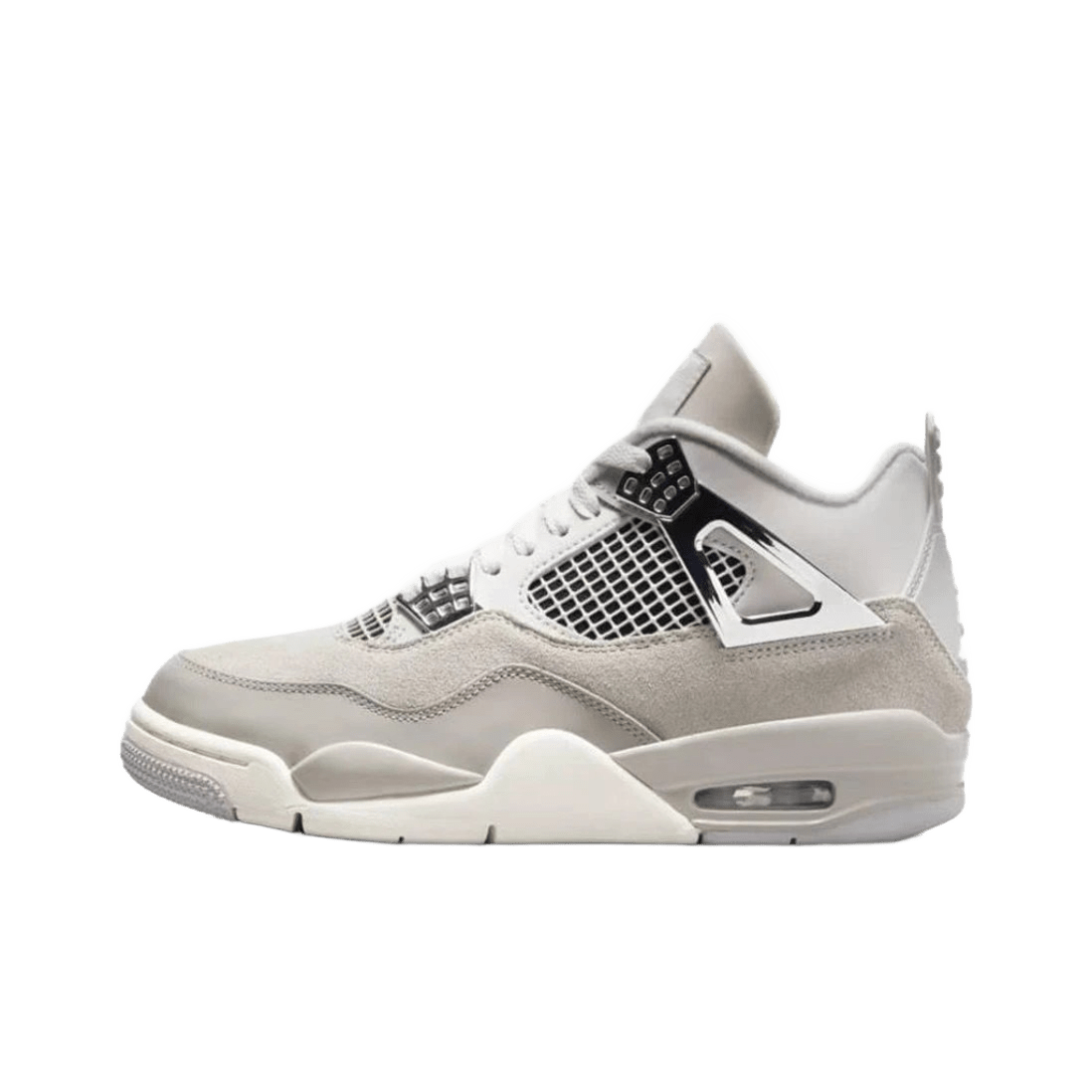 Air Jordan 4 Retro Cool Grey Suede Sneakers Unisex