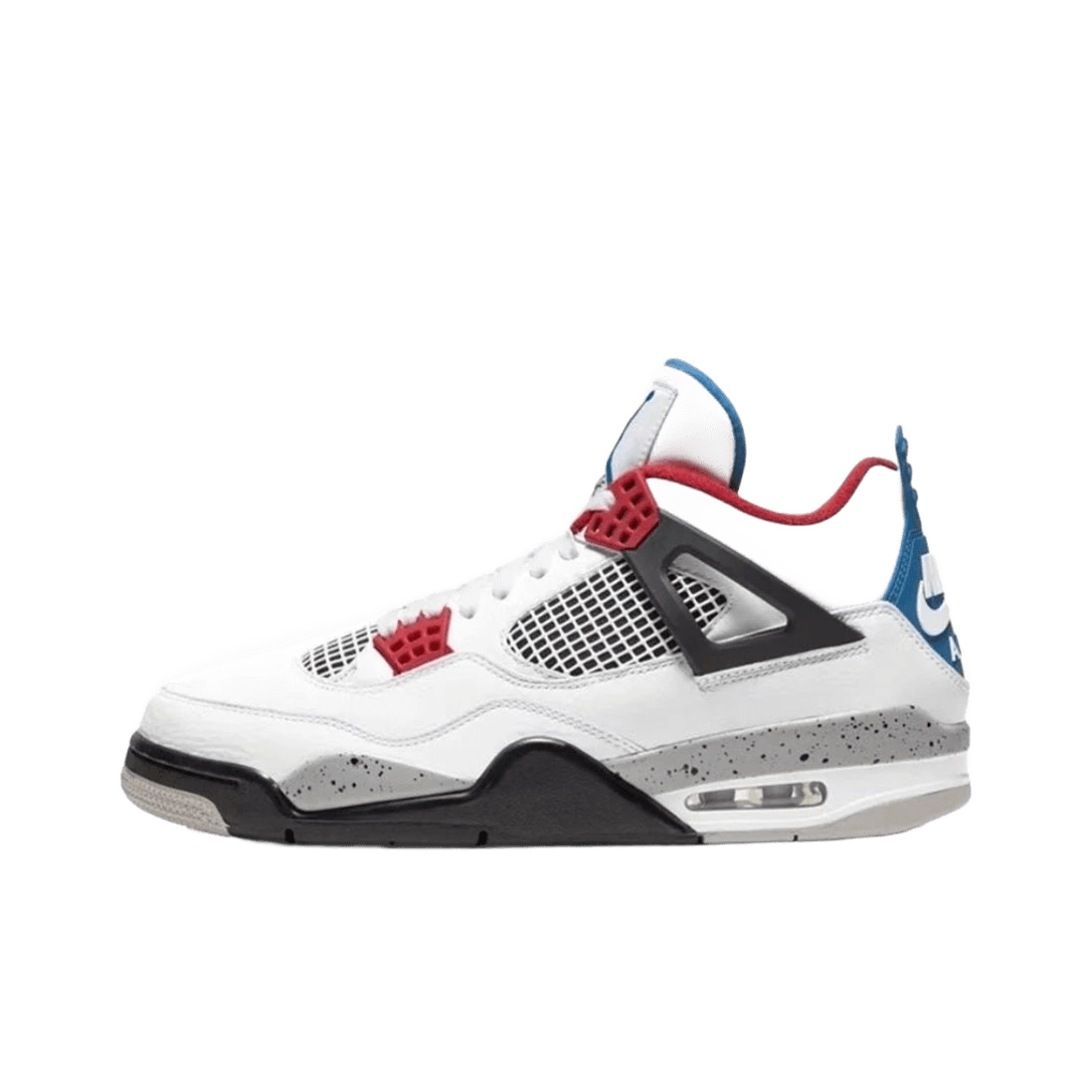 Air Jordan 4 Retro White Red Blue Collage