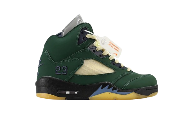 Air Jordan 5 Retro Green Storm High Basketball Sneakers