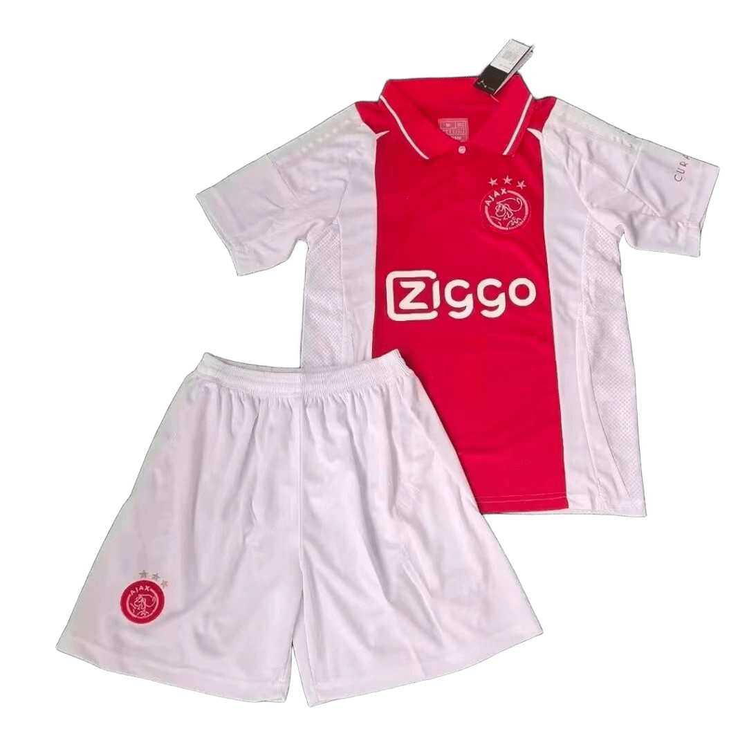 Ajax Red White Football Kit Sportswear