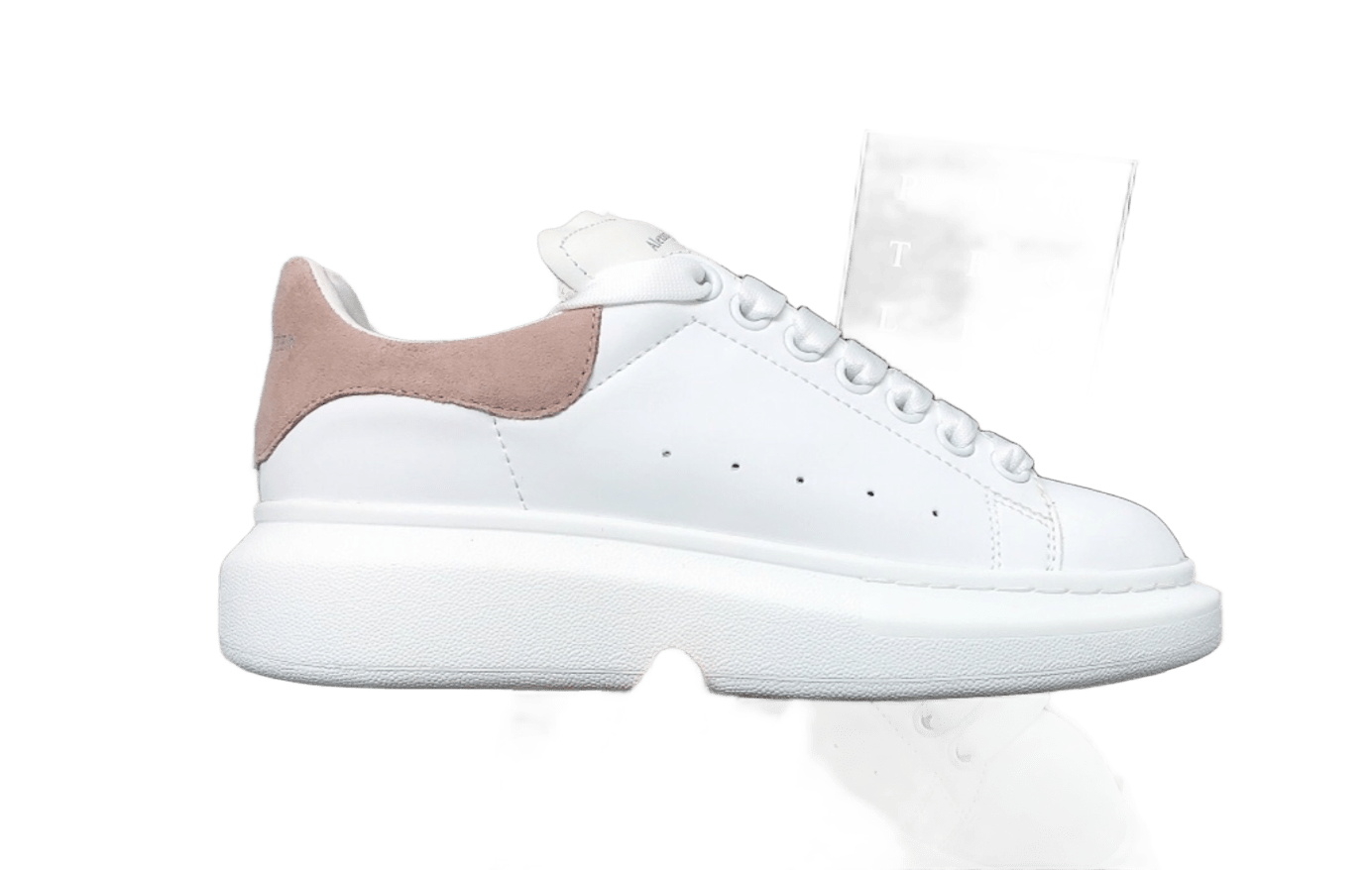 Alexander McQueen Chunky White Pink Leather Sneakers