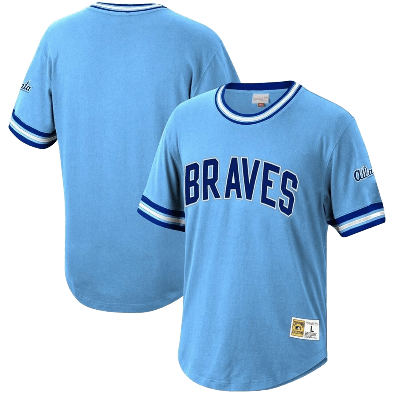 Alla Retro Light Blue Cotton Short Sleeve T-Shirt Trendy