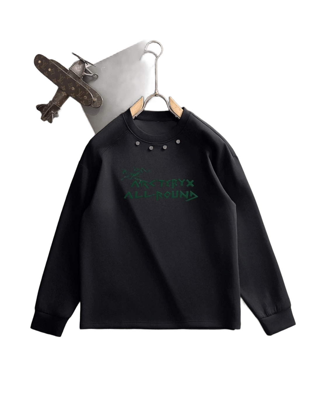 Arc'teryx All-Round Crewneck: Cotton Unisex Hoodie, Black