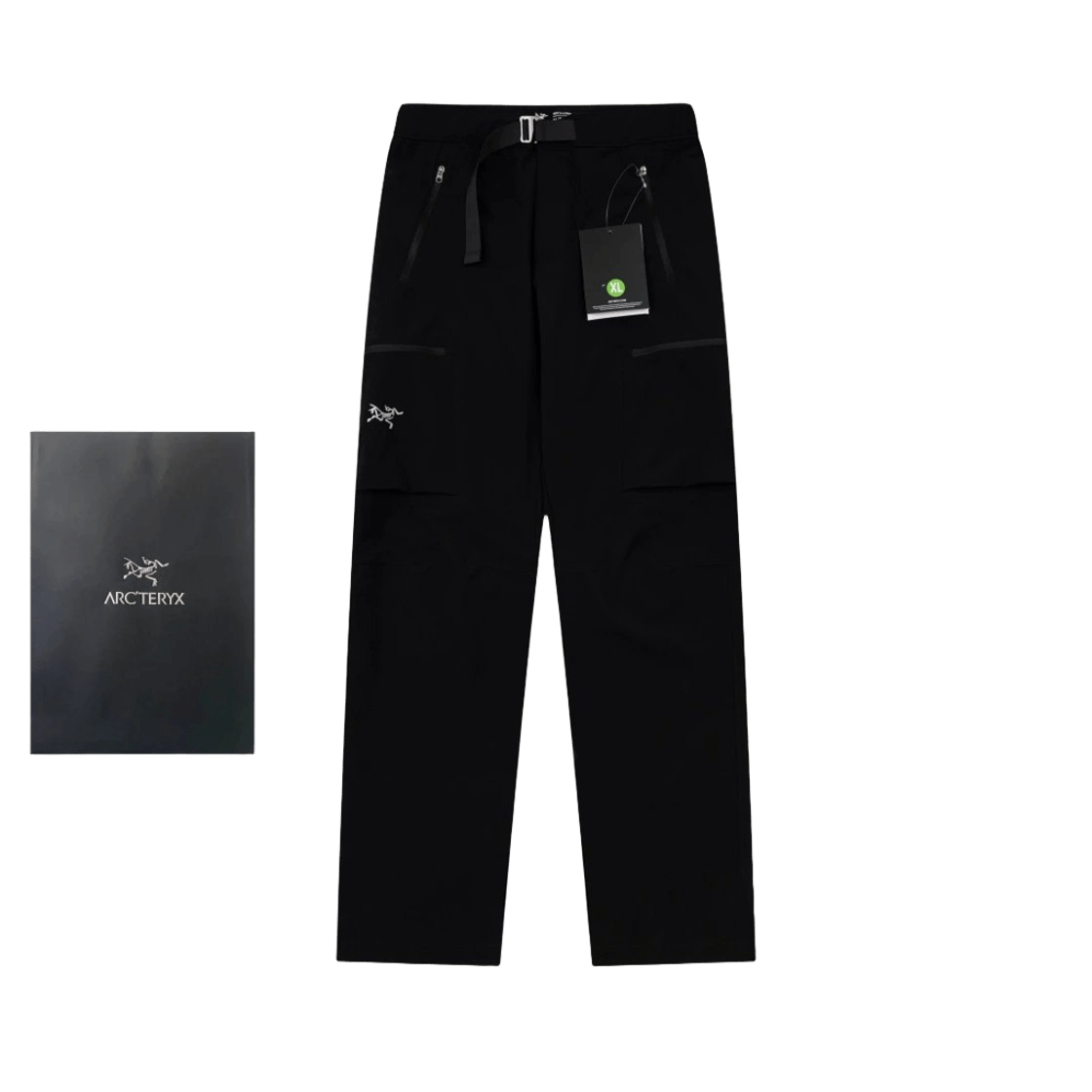 Arc'teryx Black Cargo Pants, Multi-Pocket, Utility Style