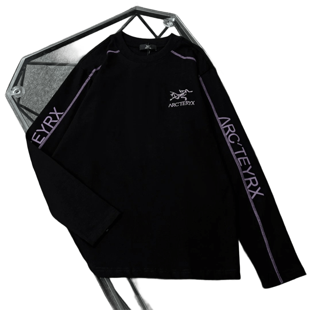 Arcteryx Black Cotton Long Sleeve T-Shirt | Unisex