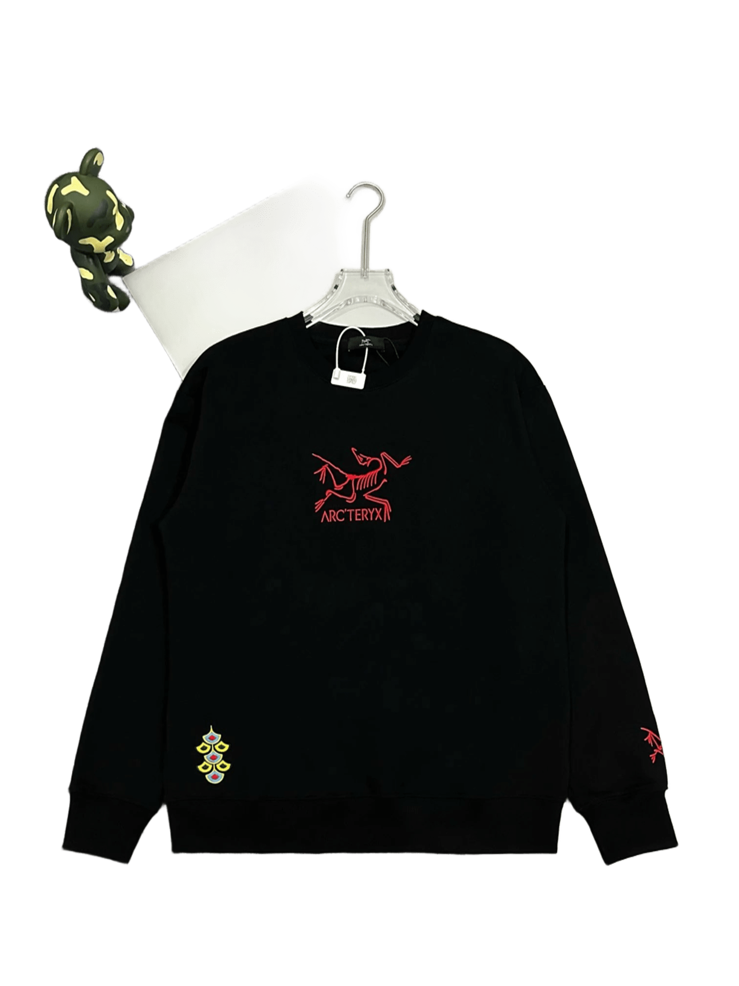 Arcteryx Black Hoodie: Cotton, Unisex, Embroidered Logo