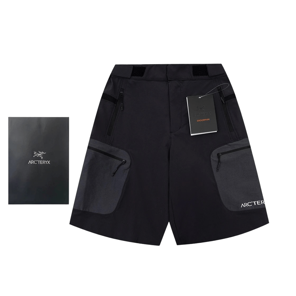 Arcteryx Endorphin Shorts: Quick-Dry Multi-Pocket Black