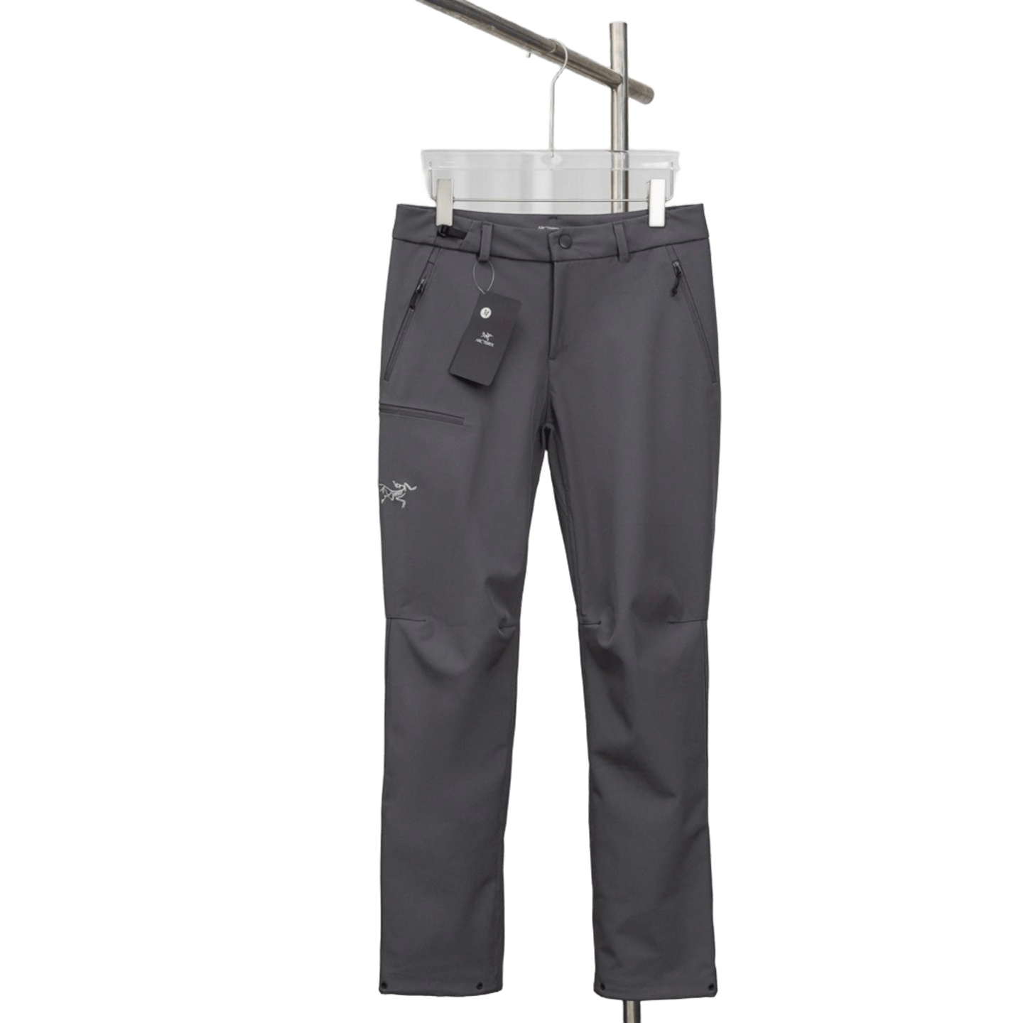 Arc'teryx Gray Tapered Outdoor Pants, Side Zip Pockets