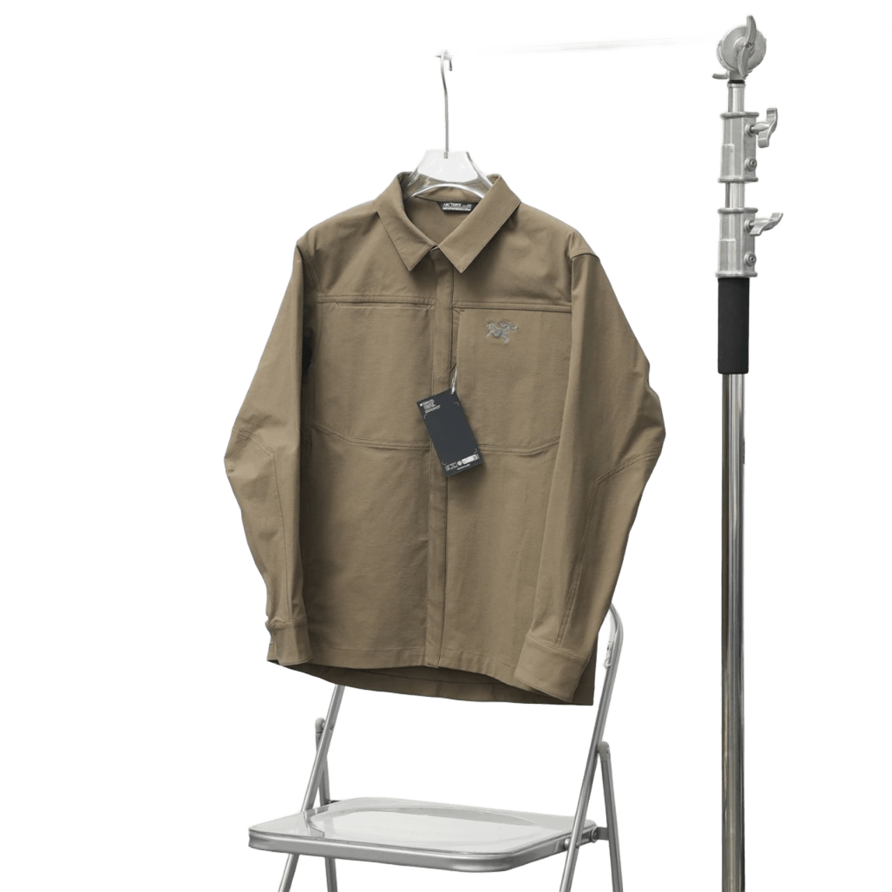 Arc'teryx Khaki Utility Shirt Jacket - Wind-Resistant Cotton