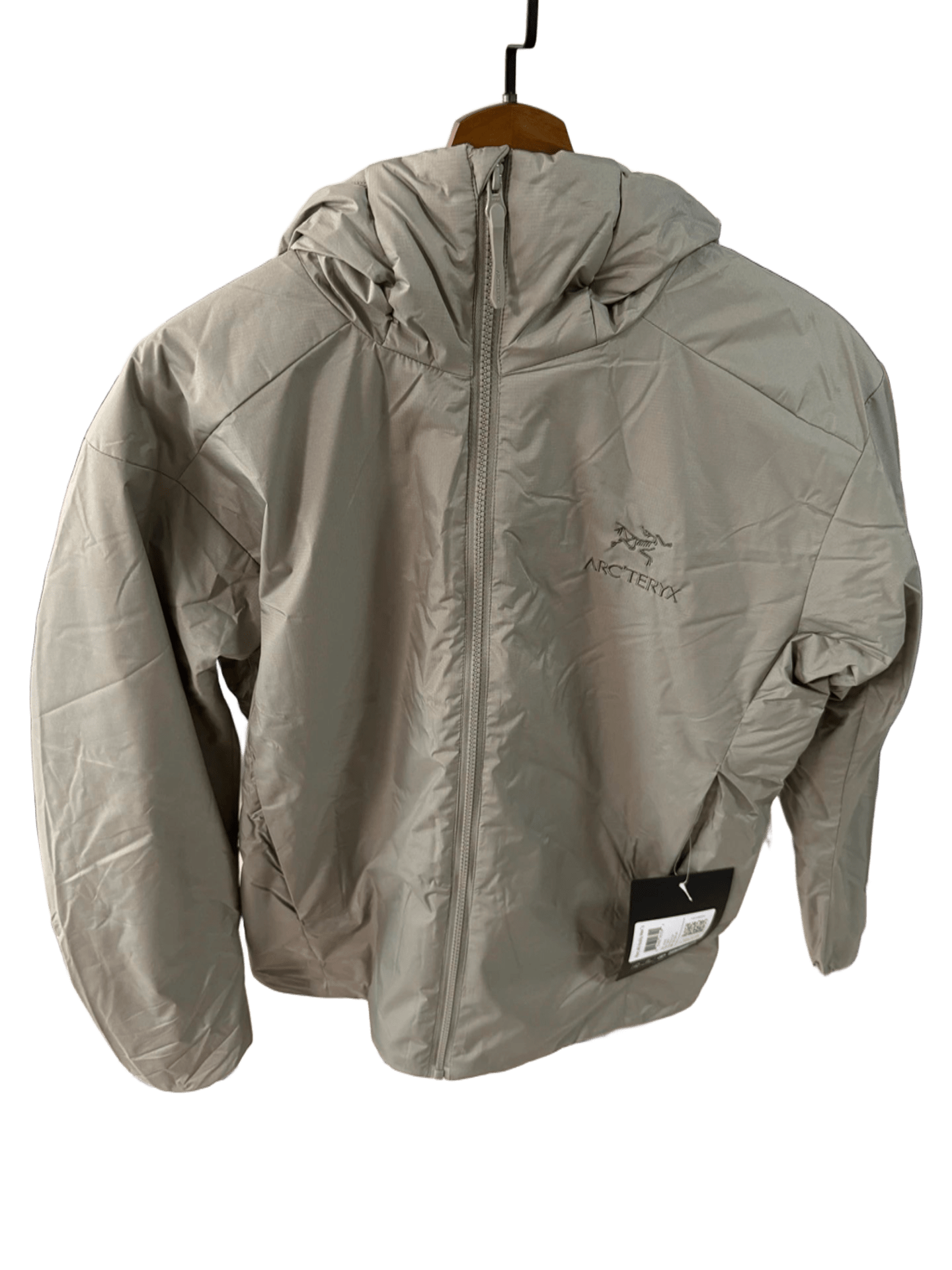 Arcteryx Light Gray Waterproof Windproof Hooded Jacket Unisex