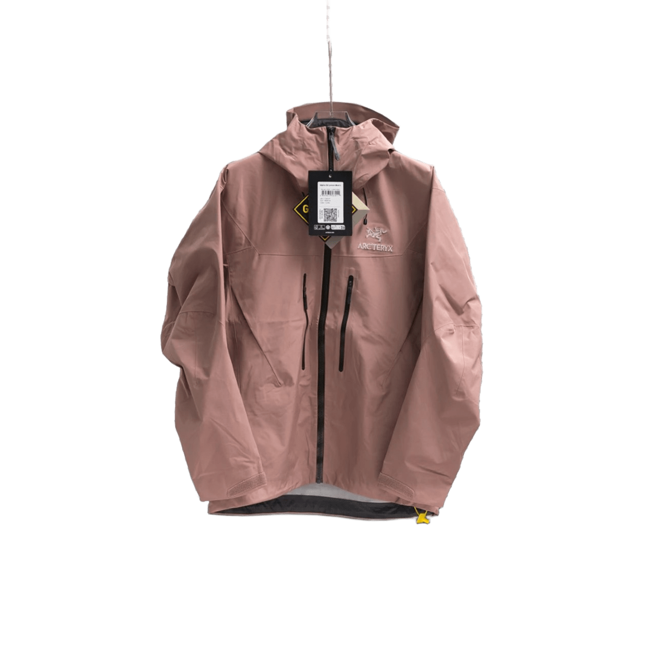 Arcteryx Light Pink Waterproof Windproof Hooded Jacket