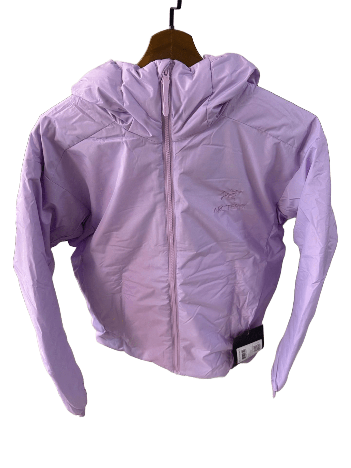 Arcteryx Light Purple Windproof Hooded Jacket, Unisex