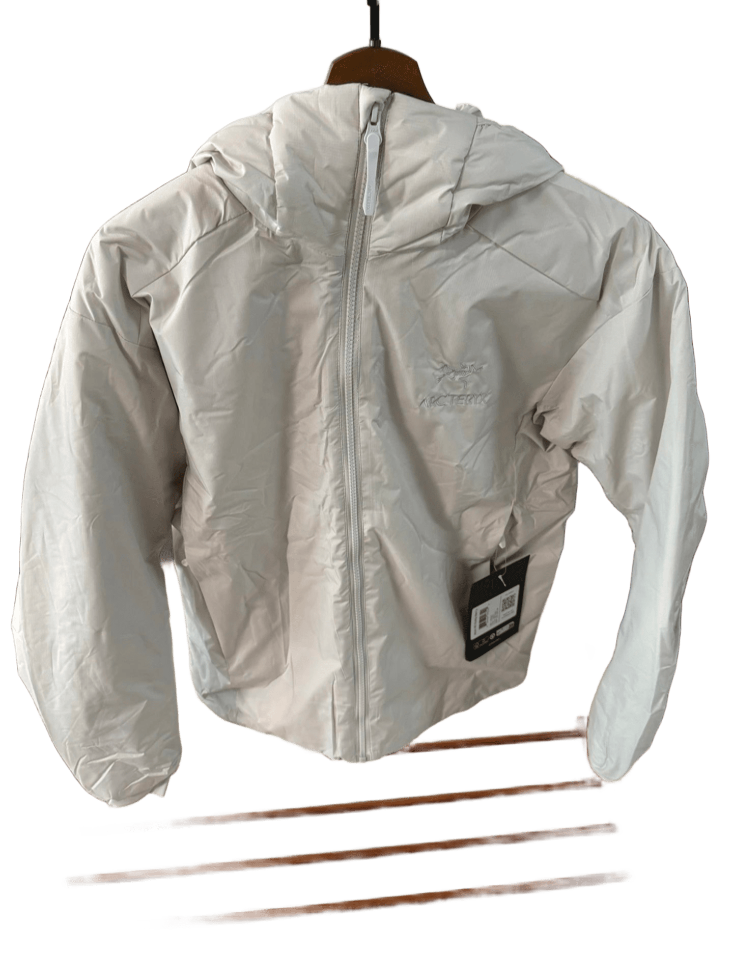 Arc'teryx Light Windproof Hooded Jacket - Unisex Grey Nylon