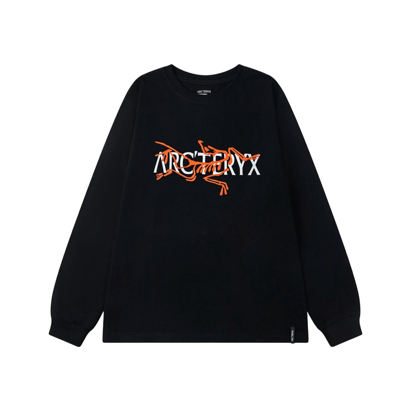 Arcteryx Men's Black Long Sleeve Tee | Cotton Crewneck