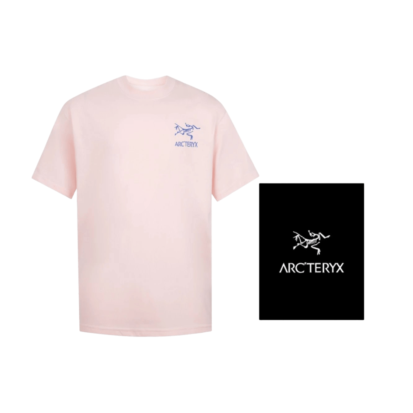 Arcteryx Pink Cotton T-Shirt | Unisex Minimalist Logo Tee