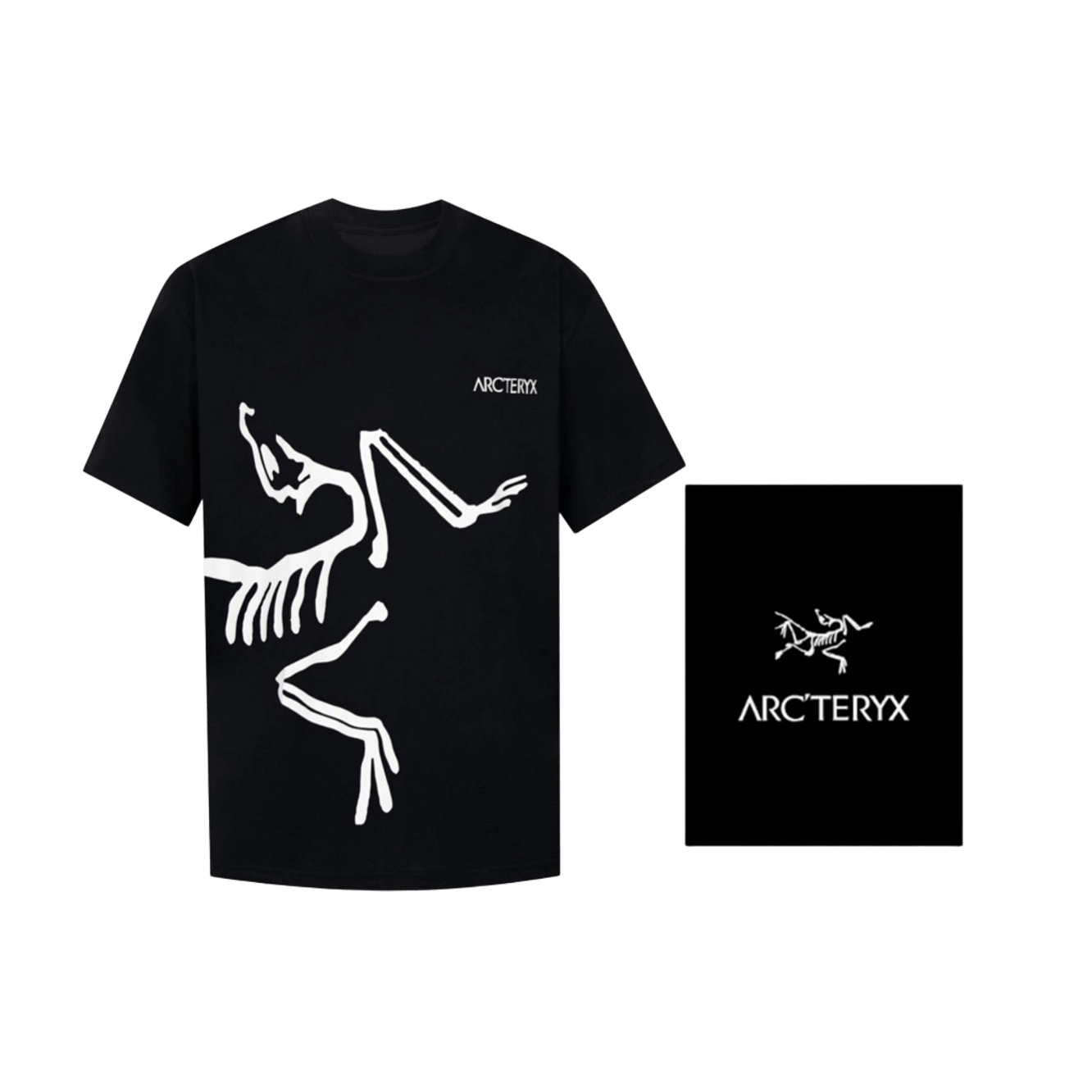 Arc'teryx Skeletal Graphic Tee: Black Unisex Streetwear