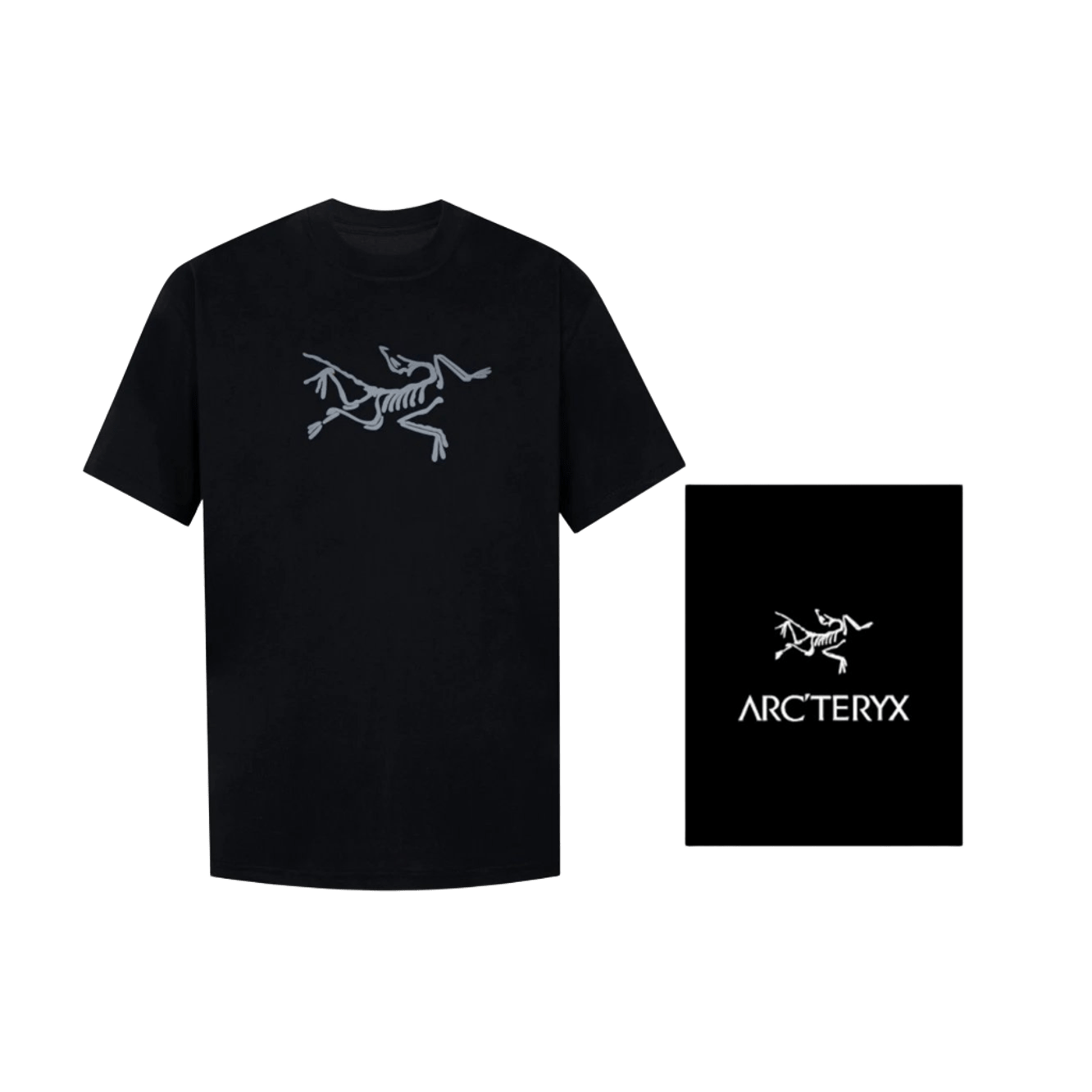 Arcteryx Skeleton Print T-Shirt - Black Cotton Tee