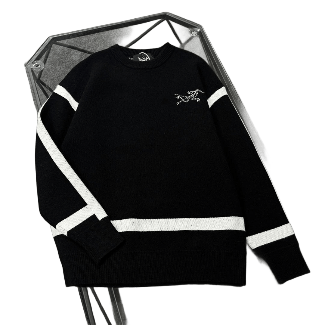 Arcteryx Unisex Black Sweater White Graphic Tee