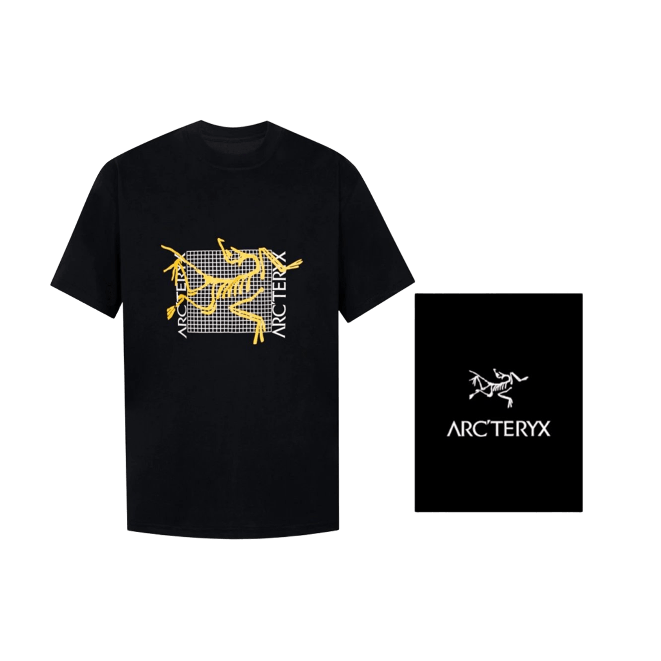 Arc'teryx Unisex Black T-Shirt - Yellow Graphic Tee