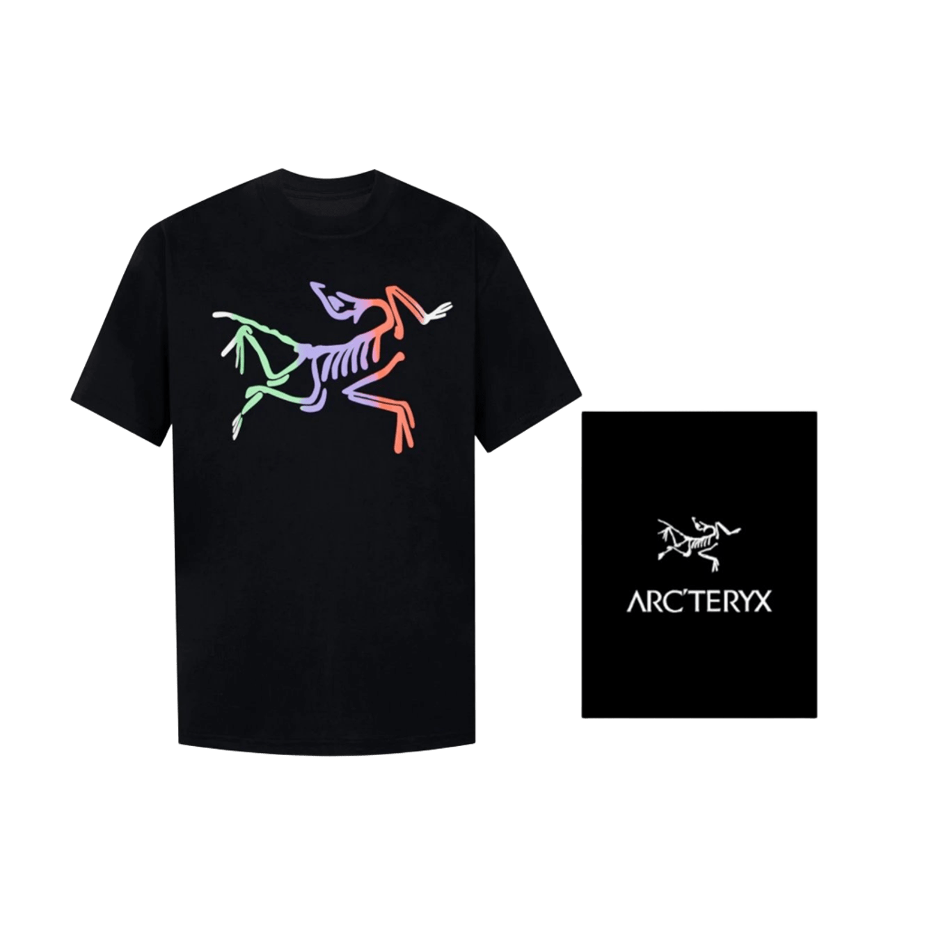 Arc'teryx Unisex Cotton Tee: Skeleton Graphic, Black