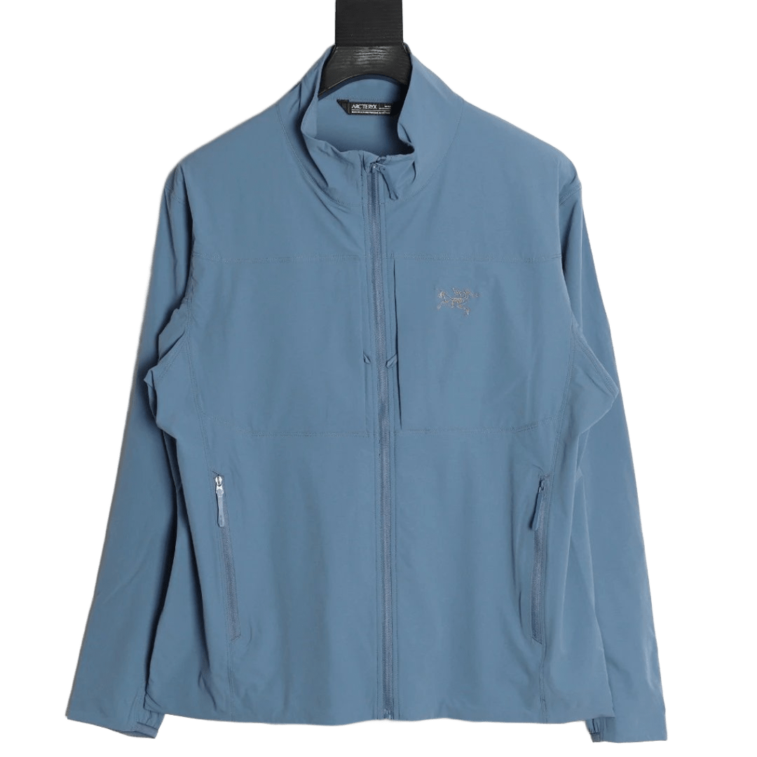 Arcteryx Unisex Windproof Blue Stand Collar Jacket