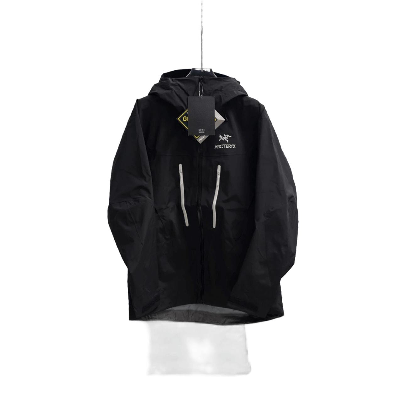 Arc'teryx Waterproof Windproof Hooded Jacket Unisex Black