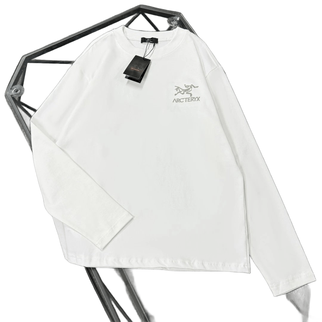 Arcteryx White Cotton T-Shirt Unisex Embroidered Logo