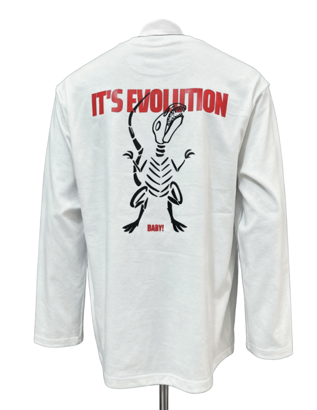 Arc'teryx White Tee: Cotton, Dinosaur Graphic, Streetwear