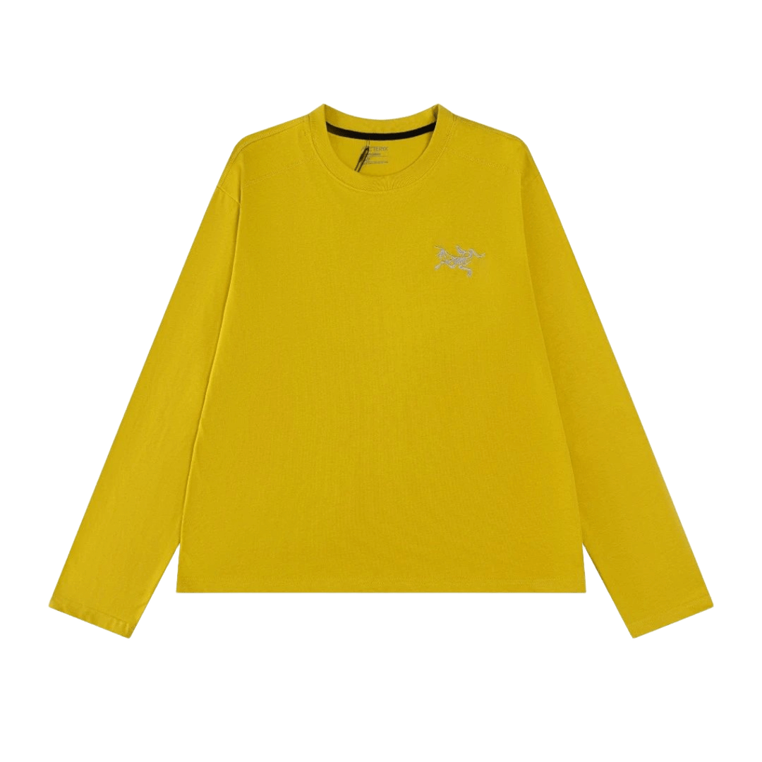 Arcteryx Yellow Cotton T-Shirt: Breathable Unisex Tee
