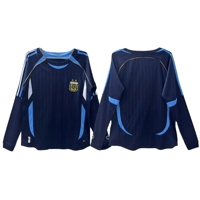Argentina Long Sleeve Blue Soccer Jersey