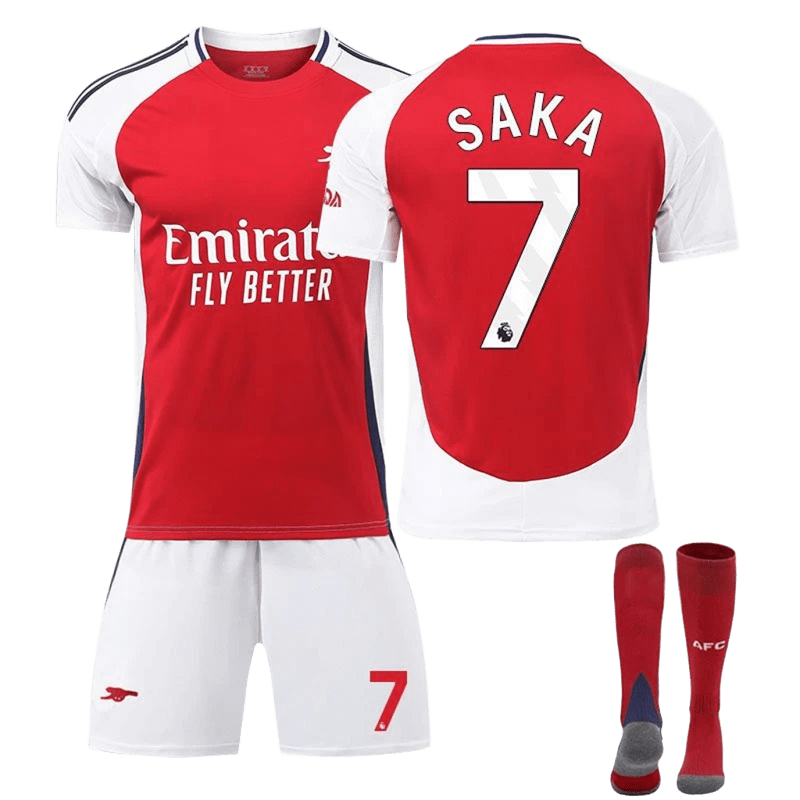 Arsenal FC 2023-24 Home Red White Breathable Jersey