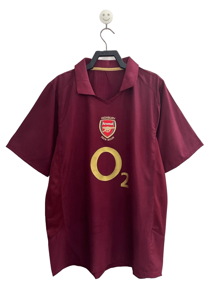 Arsenal Retro Wine Red Breathable Short Sleeve Jersey
