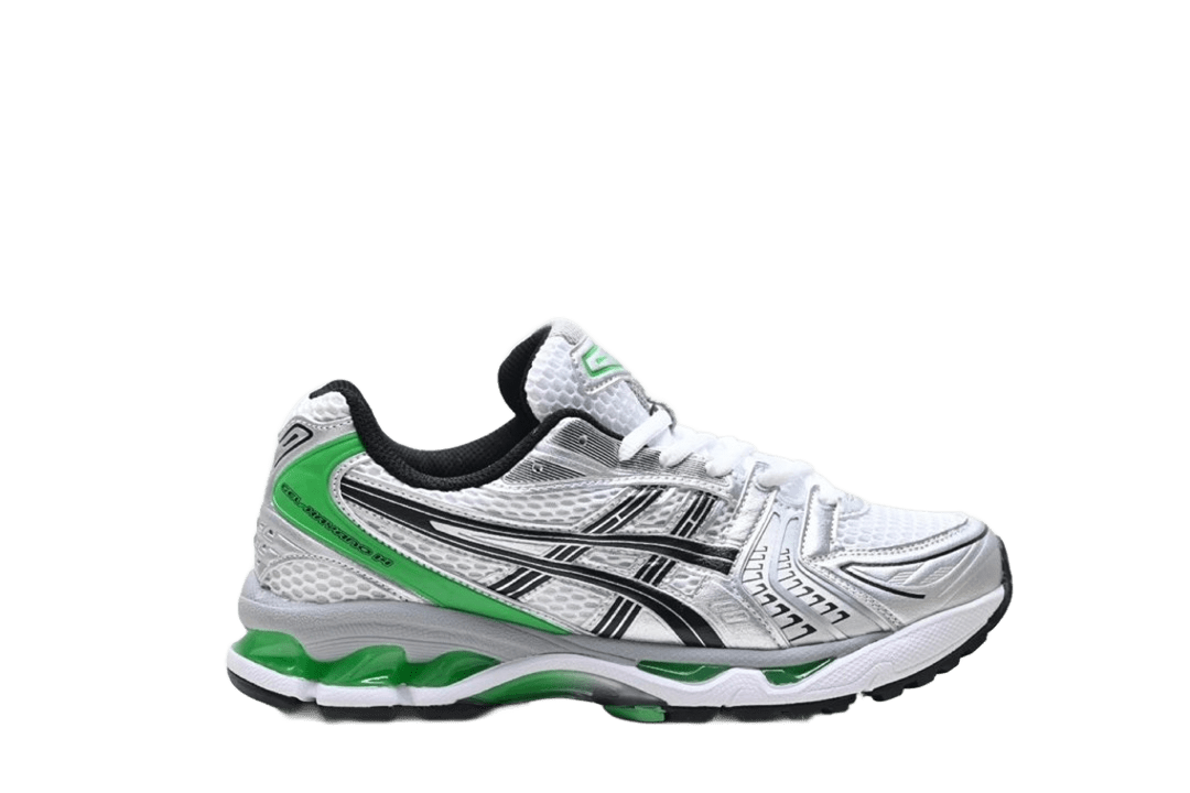 ASICS GEL-KAYANO Trainer 5 White Green Silver Running Shoes