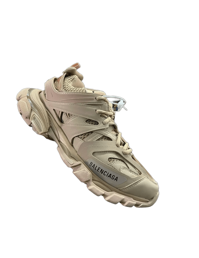 Balenciaga Track Beige Chunky Sneakers, Unisex Streetwear