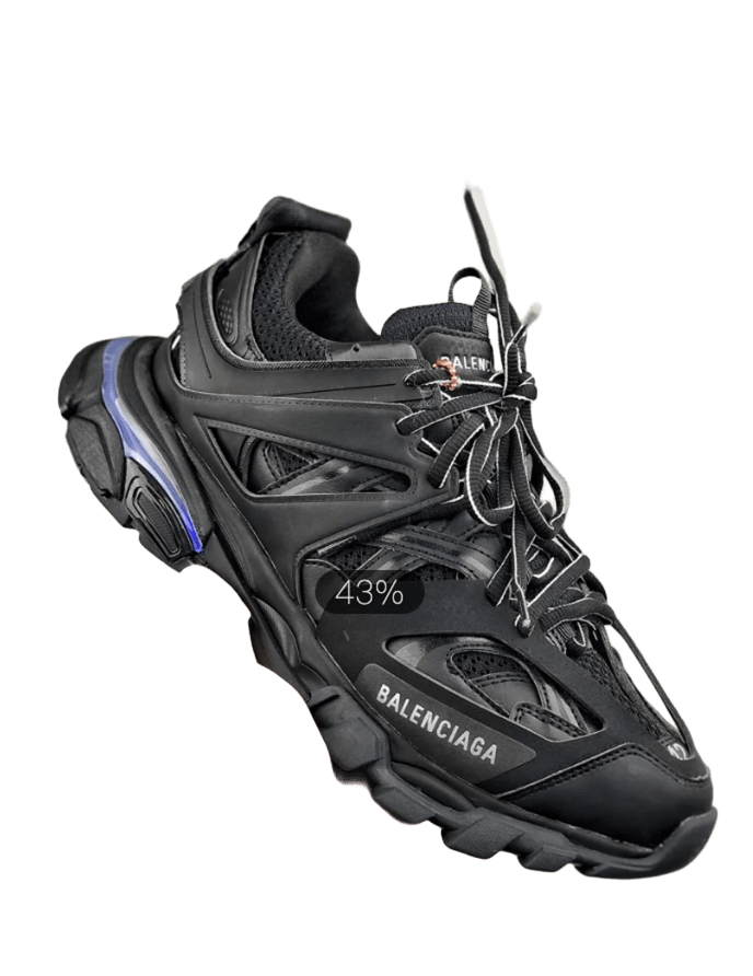 Balenciaga Track Black Blue Dad Sneakers Unisex Streetwear