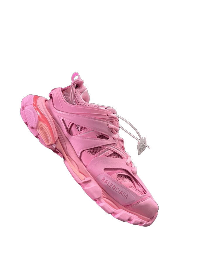 Balenciaga Track Neon Pink Sneakers Unisex Retro Futuristic